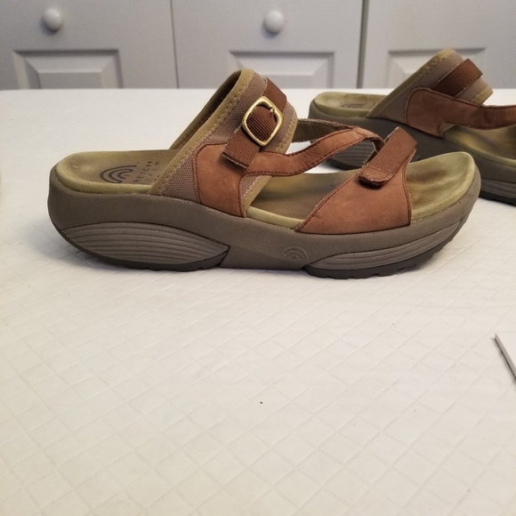 STRETCH WALKER ROCKER SOLE MADE BY XSENSIBLE SANDAL BROWN SIZE 38 - Picture 6 of 7